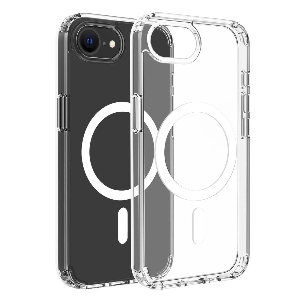 Dviced Magnetic iPhone 16E Clear Case - White