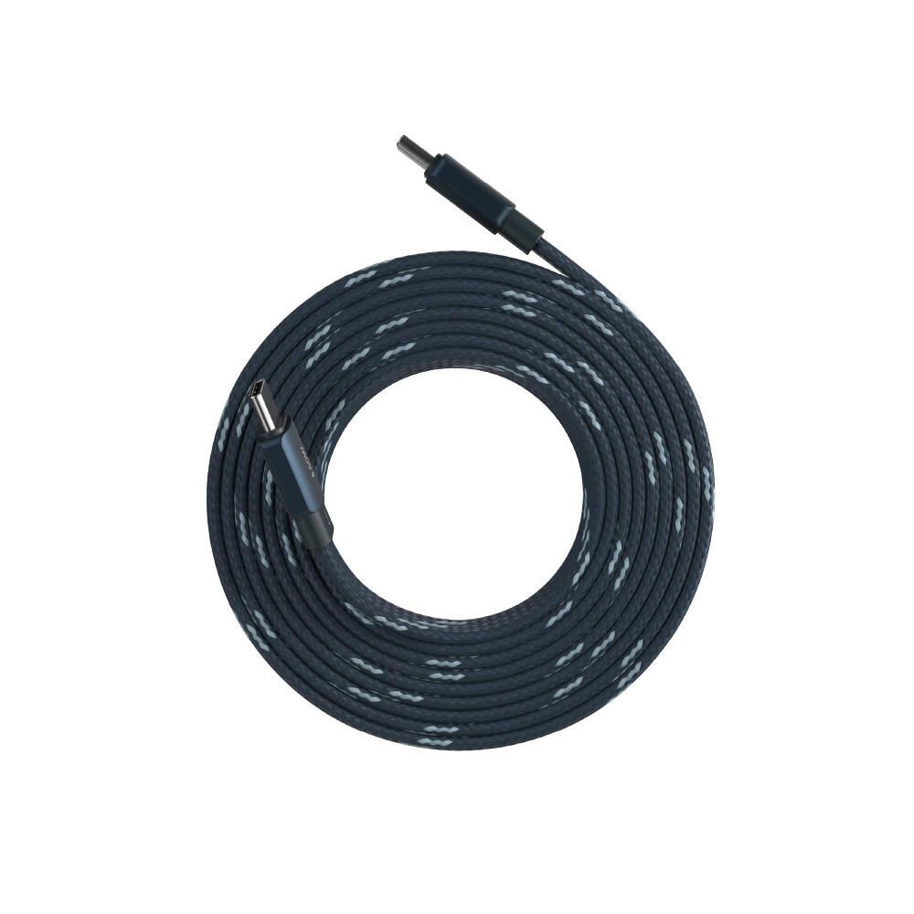 Adam Elements Casa MF200 USB-C To USB-C 60W Magnetic Flat Charging Cable 2M - Blue