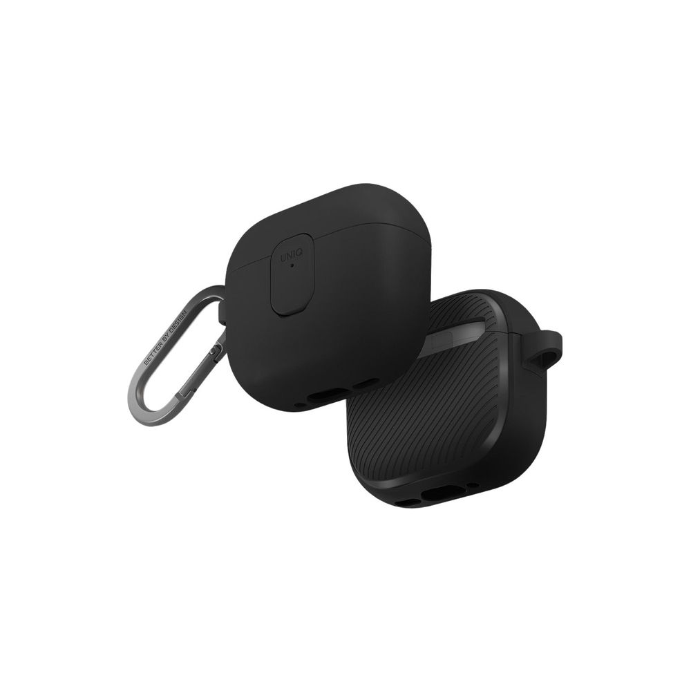 UNIQ Clyde Airpods 4th Gen Lock Case - Charcoal/Dark Grey