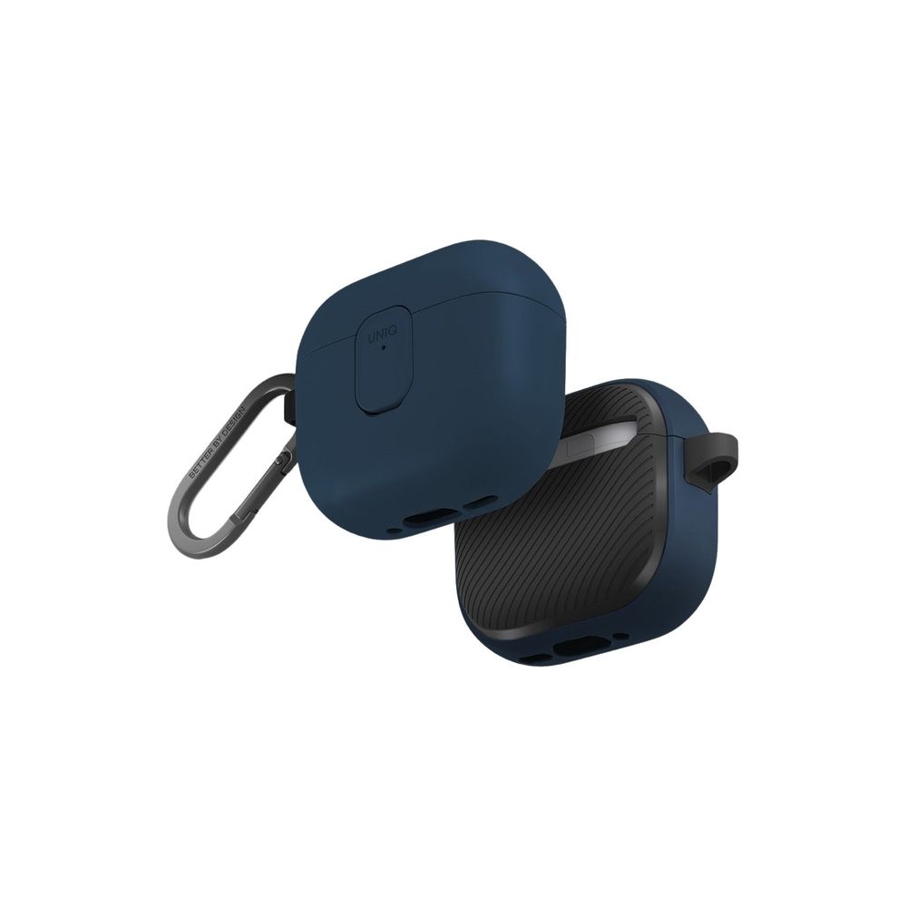 UNIQ Clyde Airpods 4th Gen Lock Case - Royal Blue/Dark Grey