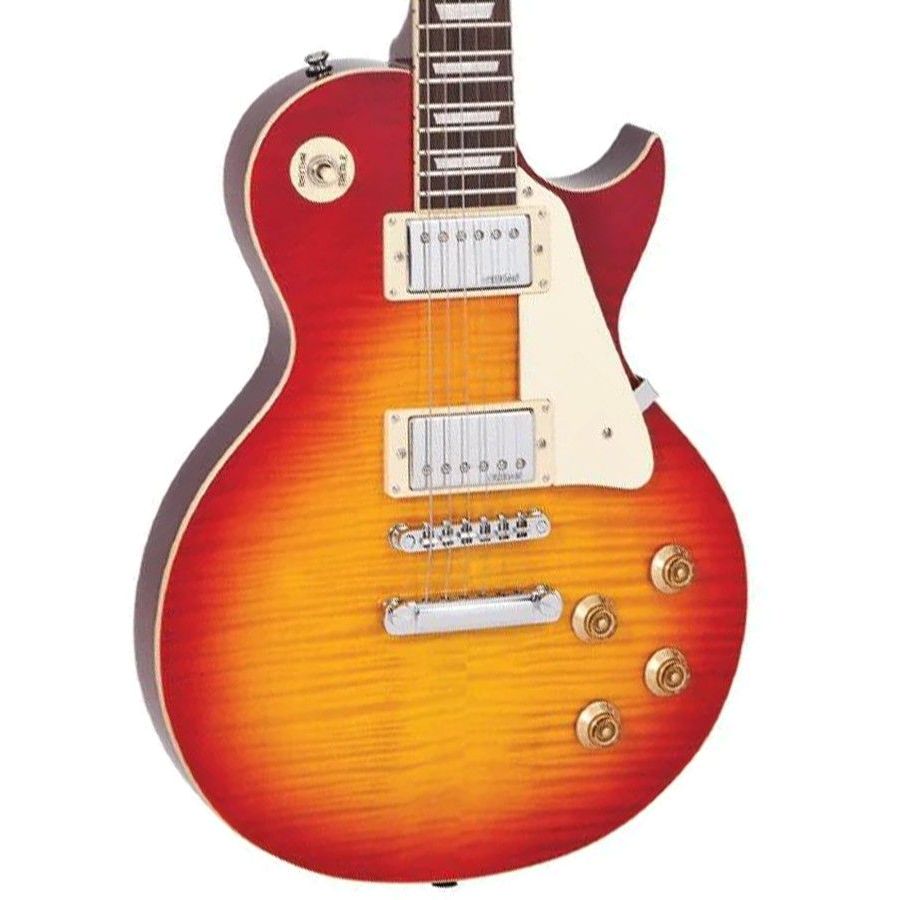 Vintage V100CS Reissued Electric Guitar - Cherry Sunburst