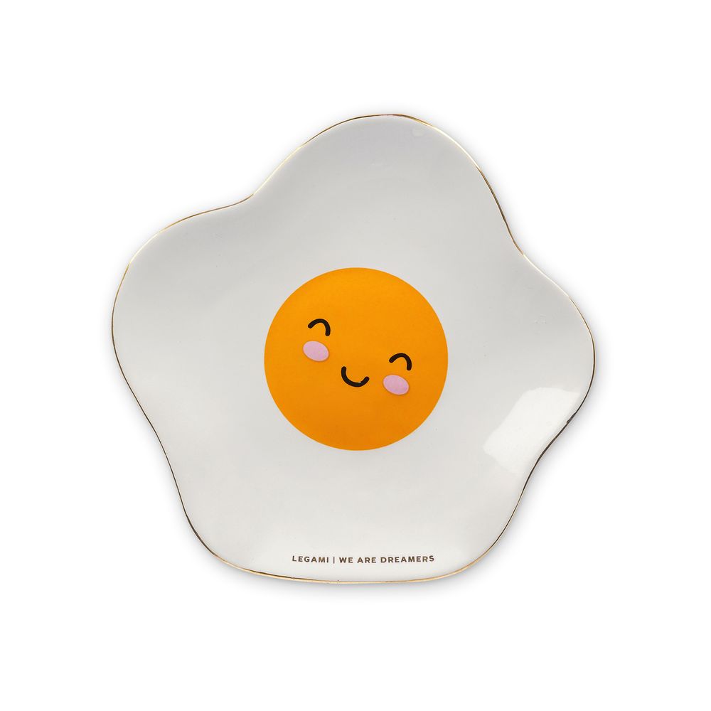 Legami Rings & Things - Ceramic Plate - Egg