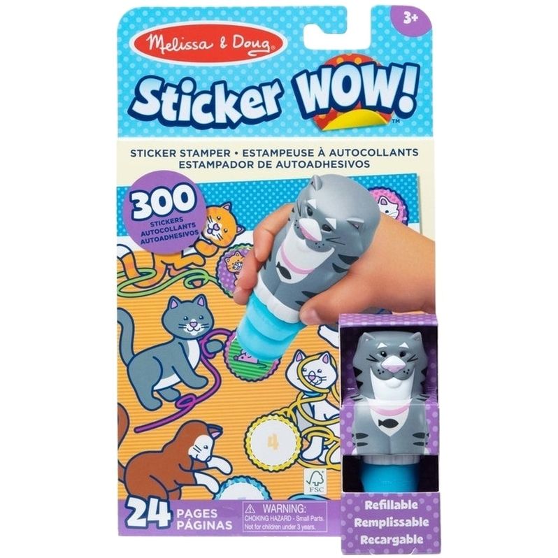 Melissa & Doug Sticker Wow! Sticker Stamper & Activity Pad - Cat MD50235