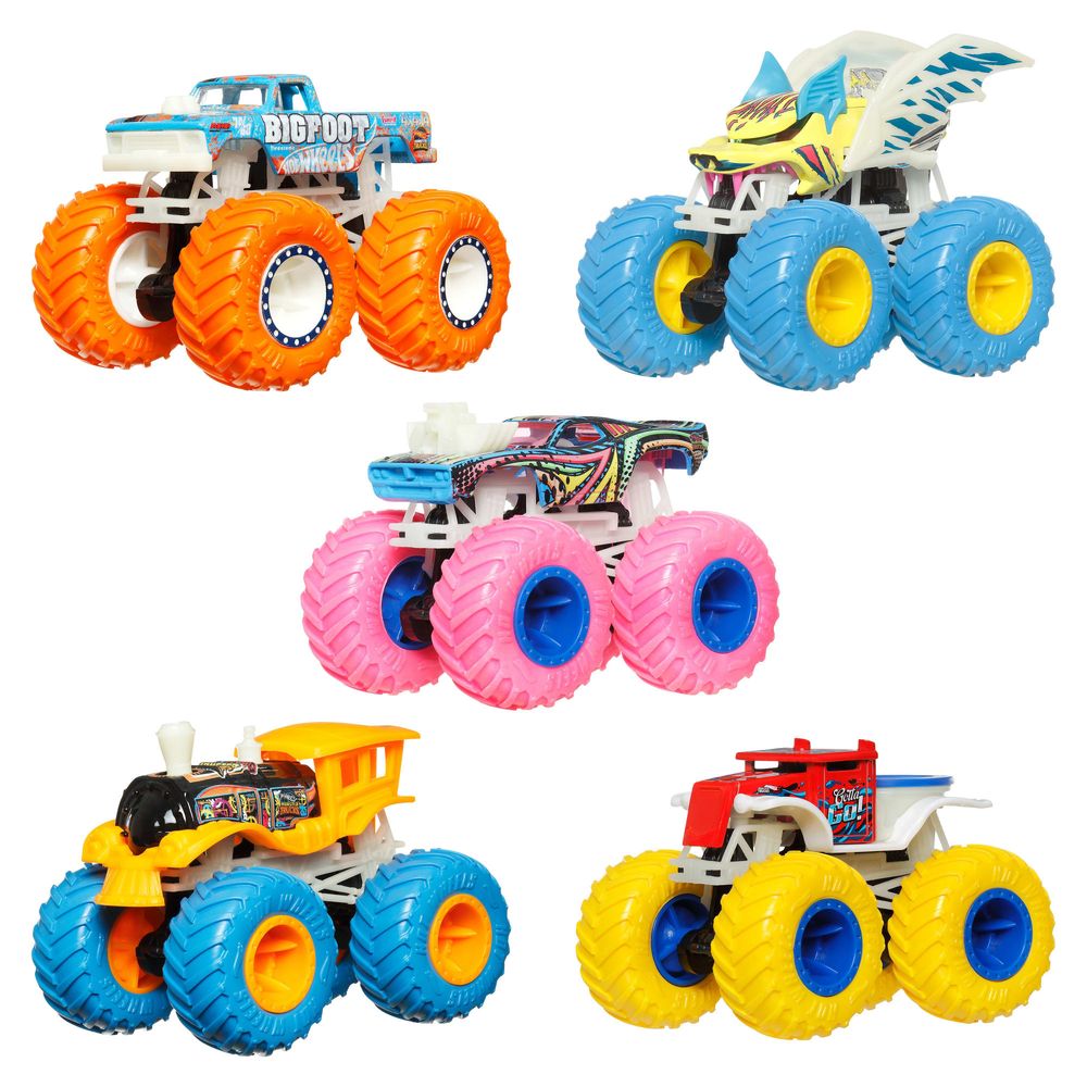 Mattel Hot Wheels Monster Truck Glow In The Dark 1.64 Diecast Car (Assorted - Includes 1)