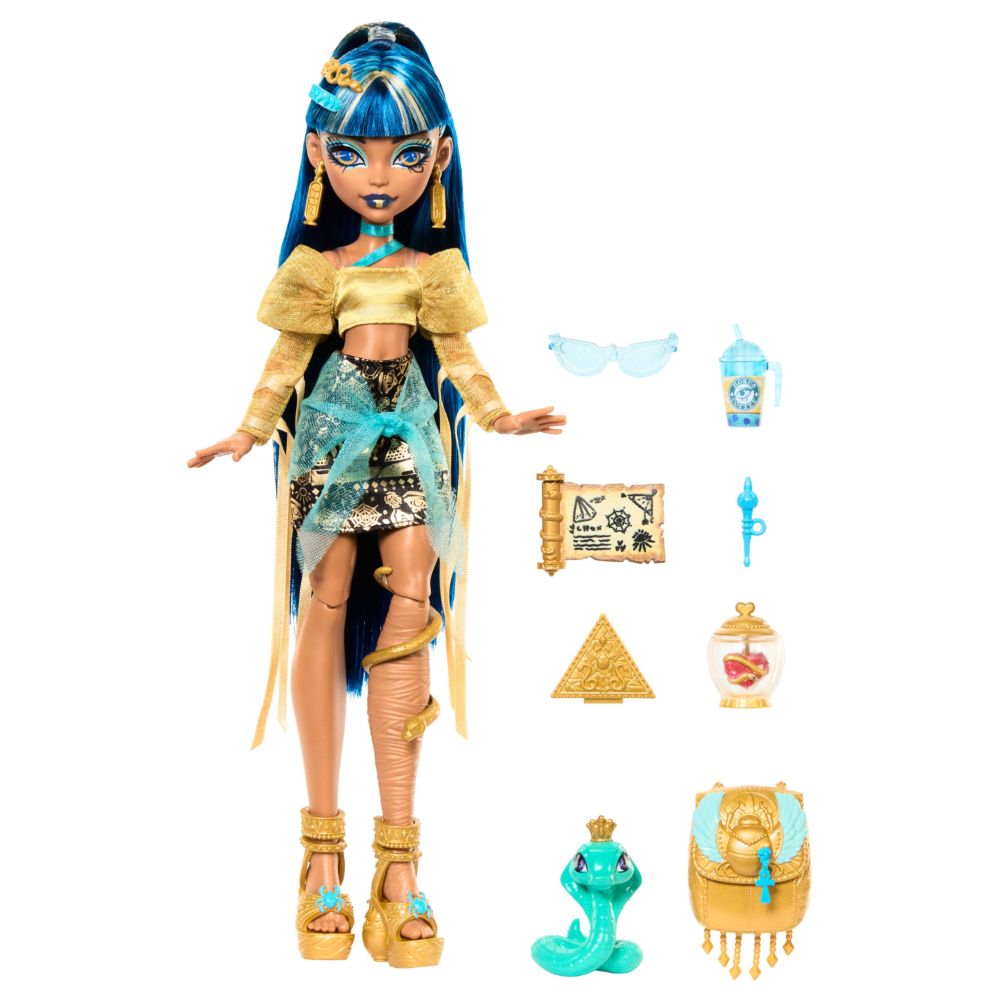 Mattel Monster High Core Cleo Fashion Doll With Pet And Accessories