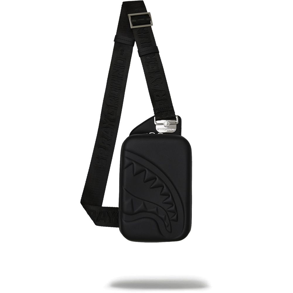Sprayground Printed Zip Shark Embossed Sling Bag