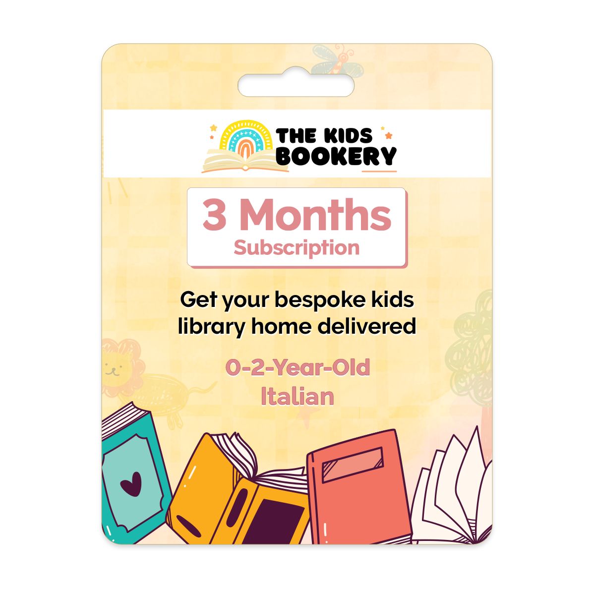 The Kids Bookery - 3 Months Kids Books Subscription - Italian (0 to 2 Years)