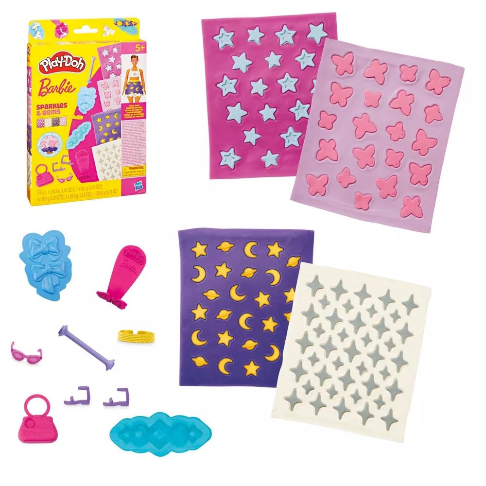 Hasbro Play-Doh Barbie Sparkles And Gems Playset