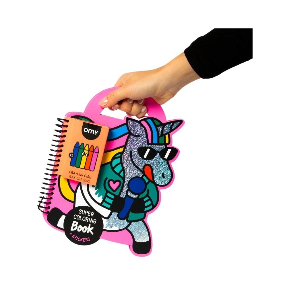Omy Super Coloring & Stickers Book Lily