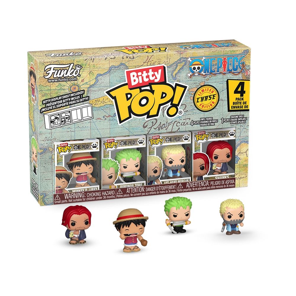 Funko Bitty Pop! Animation One Piece Luffy Vinyl Figure (Pack Of 4)