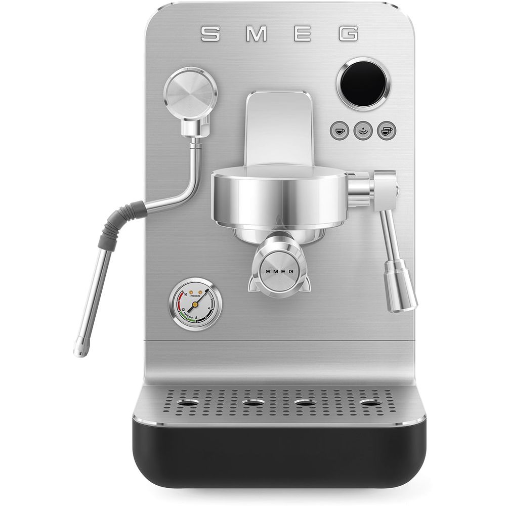 SMEG EMC02BLMUK SMEG Mini Pro Coffee Machine - Black