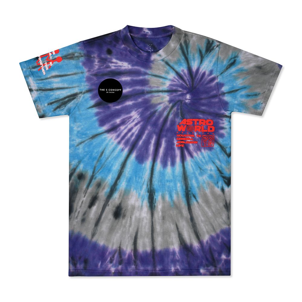 Travi Scott Official Souvenir Tee Tie Dye - S