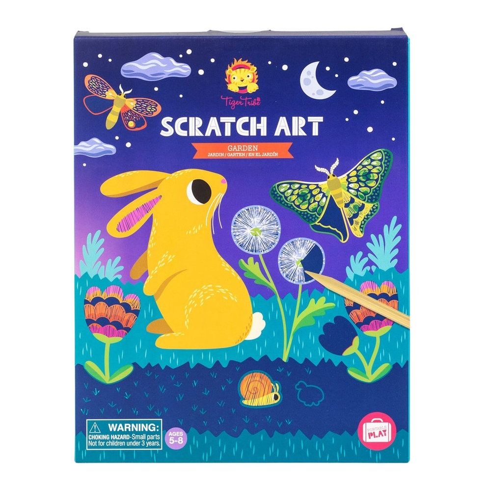 Tiger Tribe Scratch Art - Garden