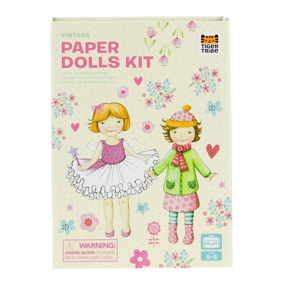 Tiger Tribe Paper Doll Kit - Vintage