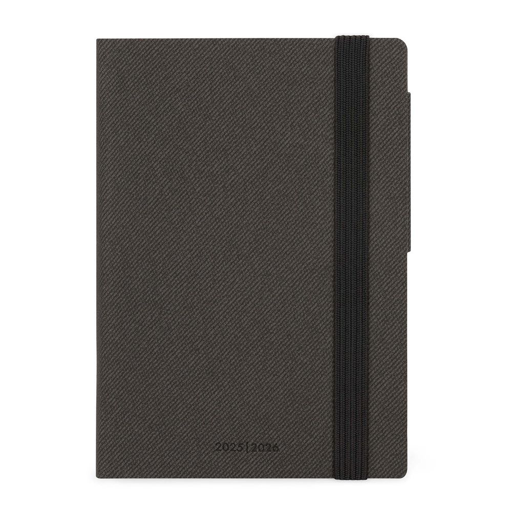 Legami 16 - Month Diary - 2025/2026 - Small Daily Diary - Deep Graphite