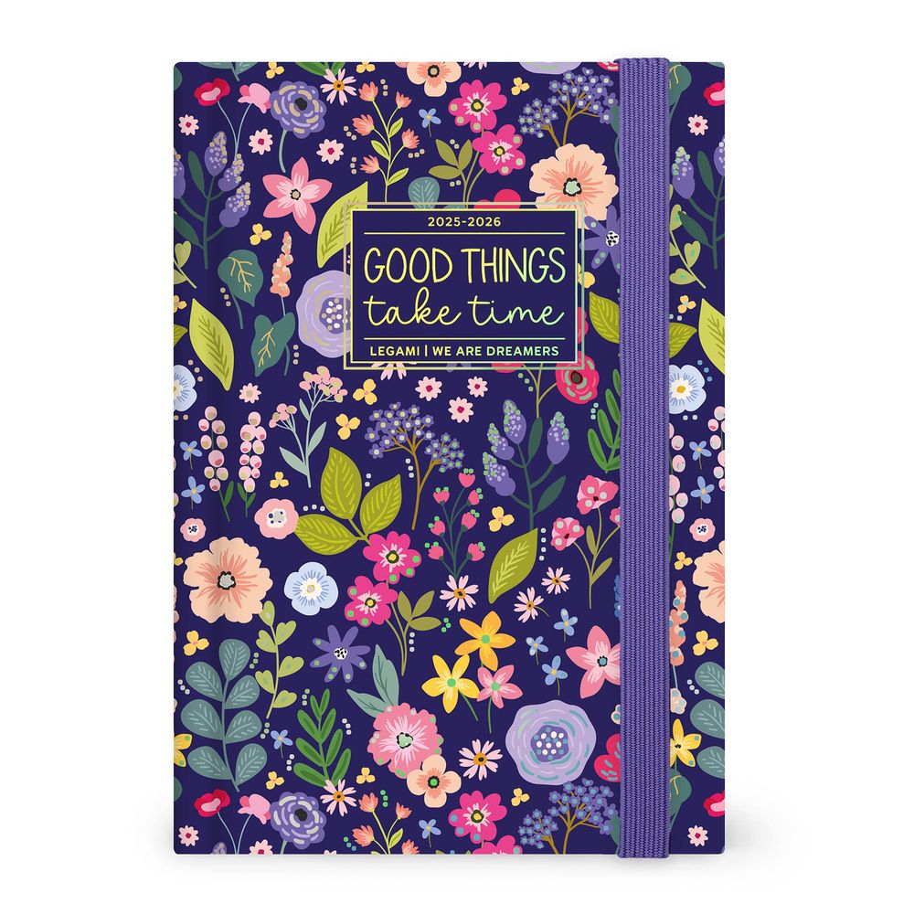 Legami 16 - Month Diary - 2025/2026 - Medium Photo Daily Diary - Flowers