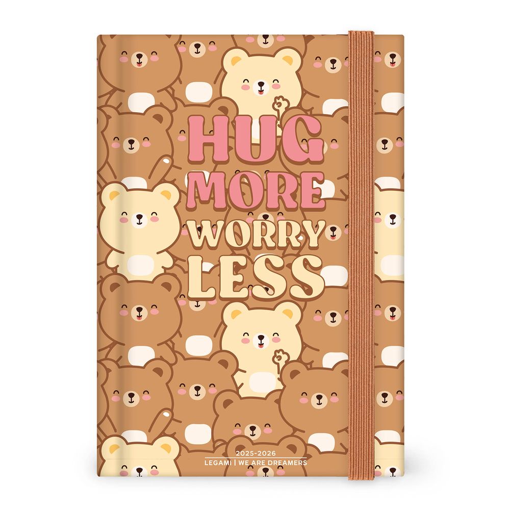 Legami 16 - Month Diary - 2025/2026 - Medium Photo Daily Diary - Teddy Bear