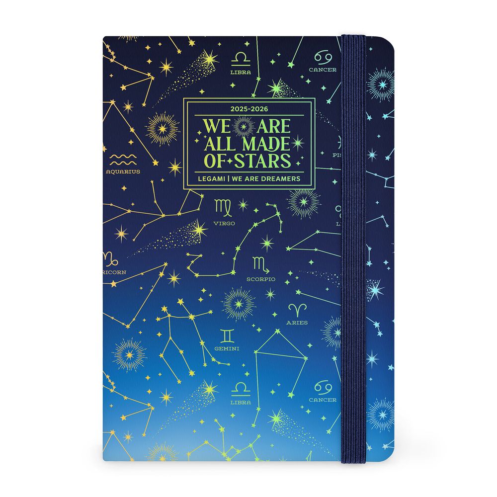 Legami 16 - Month Diary - 2025/2026 - Medium Photo Weekly Diary - Stars