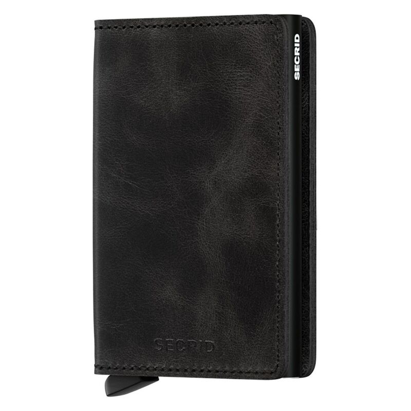 Secrid Slimwallet - Vintage Leather - Black Secrid Slimwallet - Vintage Leather - Black