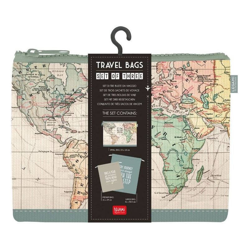 Legami 3 Pouches Set - Travel