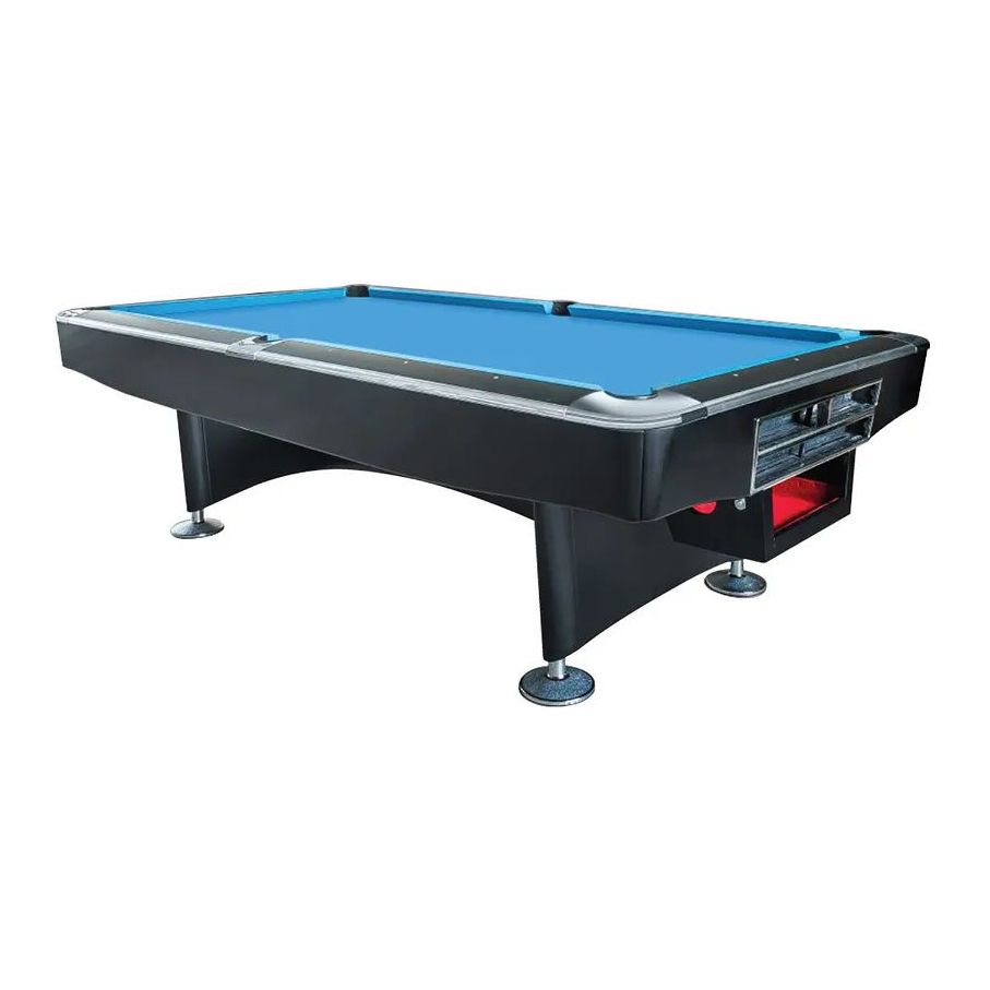 Knight Shot Royal 9ft Black Tour- Pool Table Ball Return System