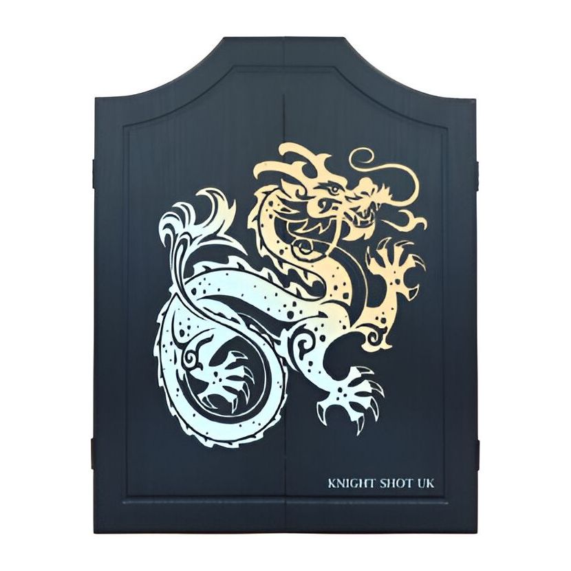 Knight Shot Dart Wooden Cabinet Black Dragon