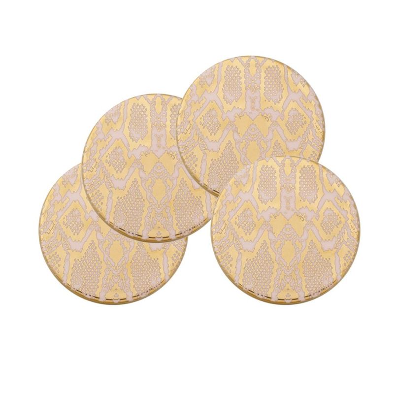 Cristina Re Drink Coasters Safari Snakeskin (Set of 4)