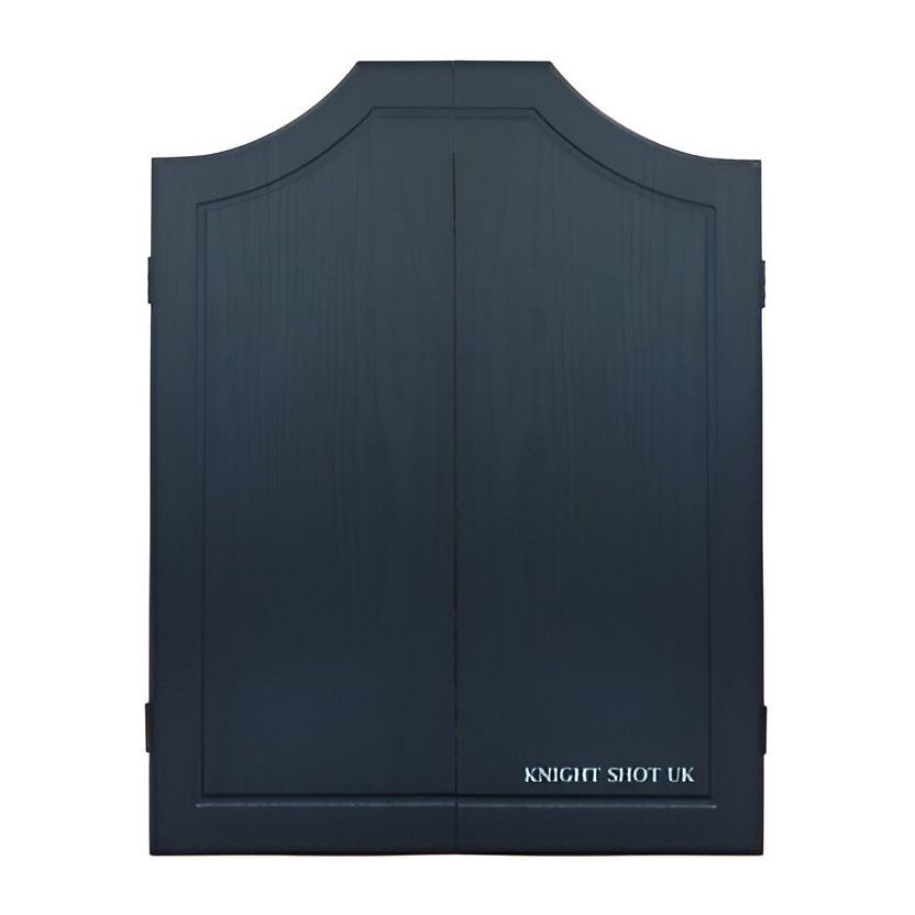 Knight Shot Dartboard Cabinet Black Plain