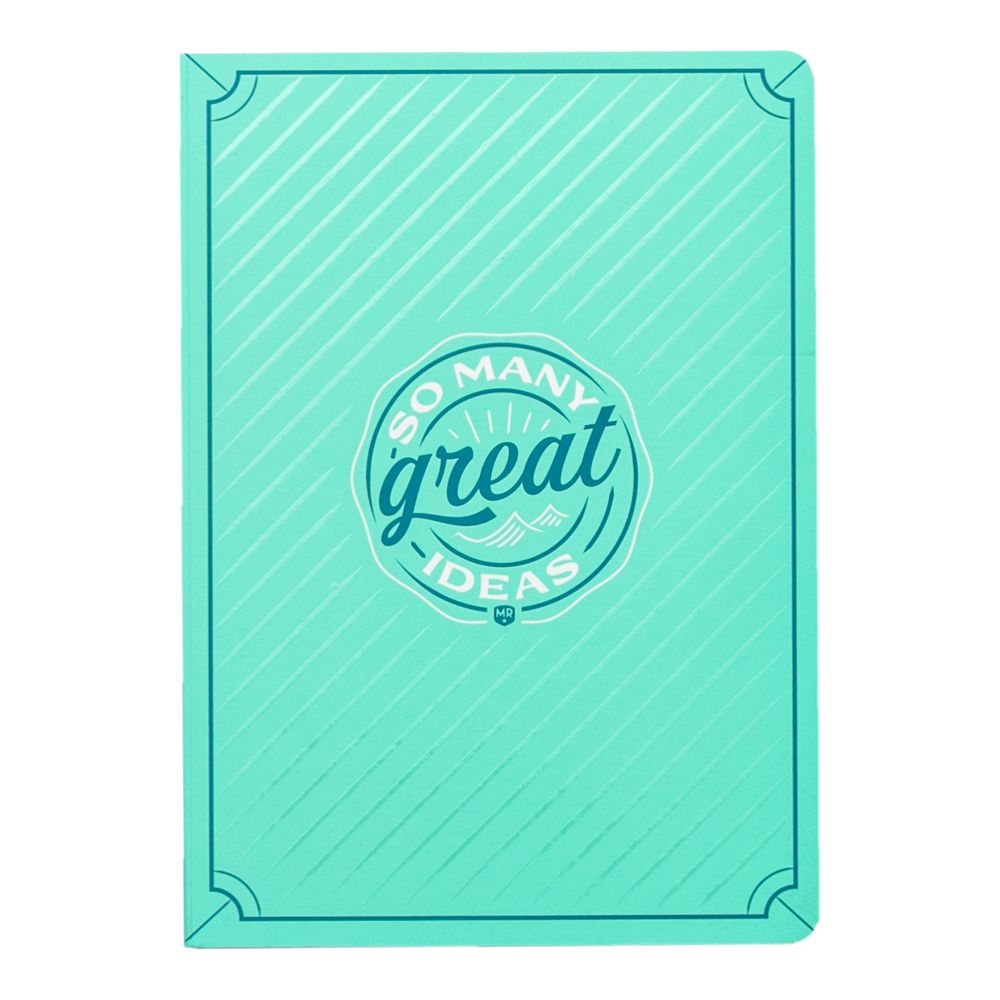 Mr. Wonderful Blue A5 Notebook - So Many Great Ideas