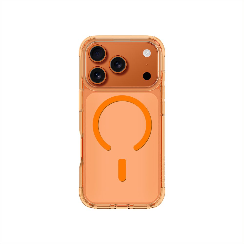 Amazingthing Minimal Magsafe Drop Proof Case For iPhone 17 Pro 6.3-Inch - Orange