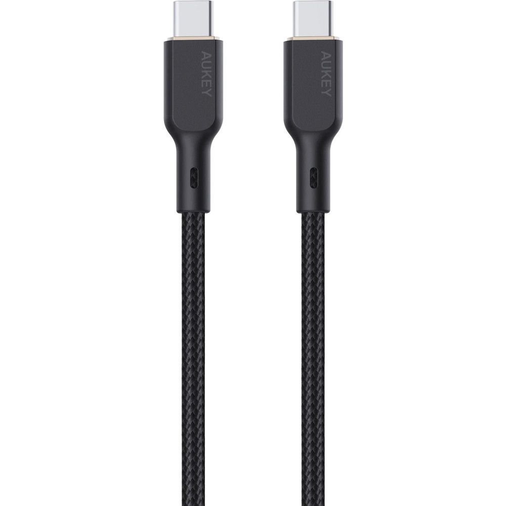Aukey 1M 100W Silicone USB-C To USB-C Cable - Black