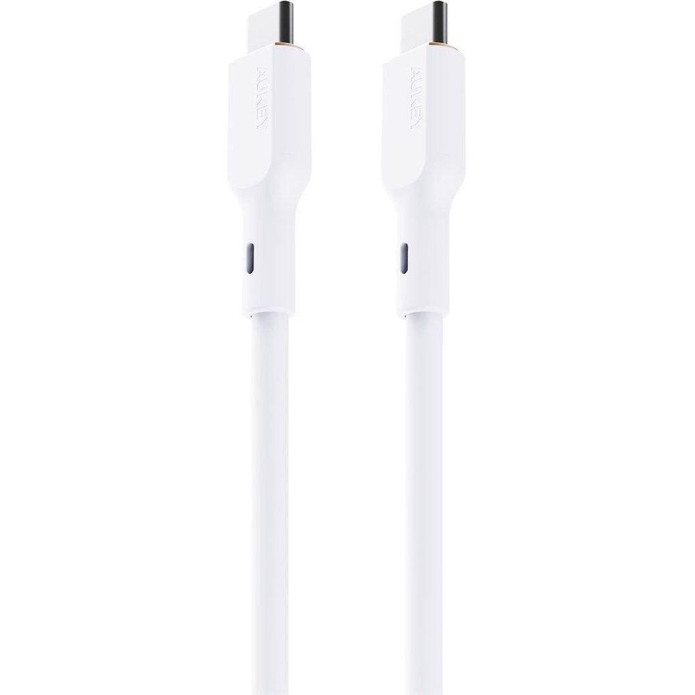 Aukey 1.8M 140W Silicone USB-C To USB-C Cable - White