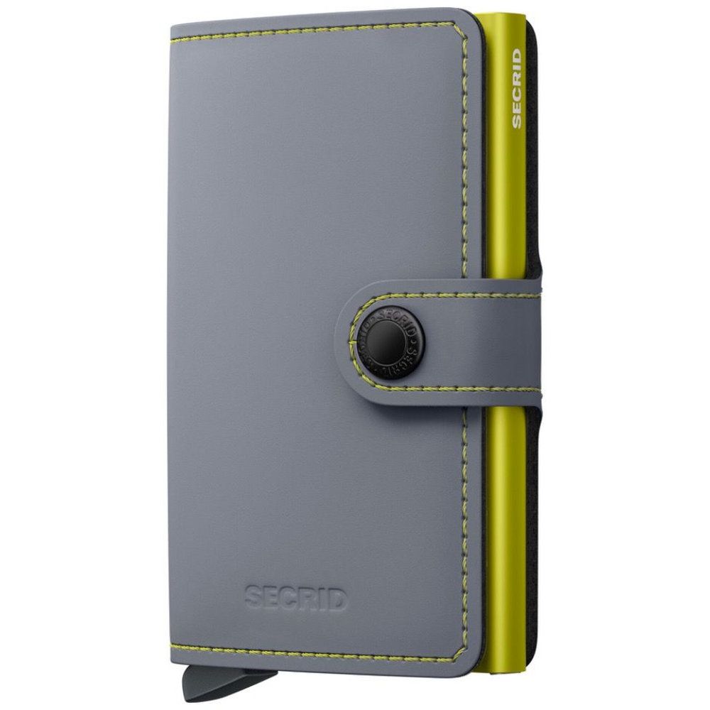 Secrid Miniwallet Matte Mm Grey & Lime