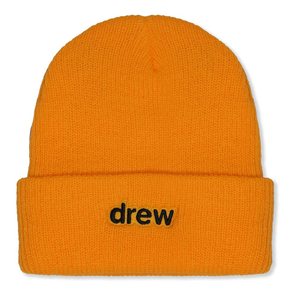 Drew House Secret Soft Rib Beanie Golden Yellow