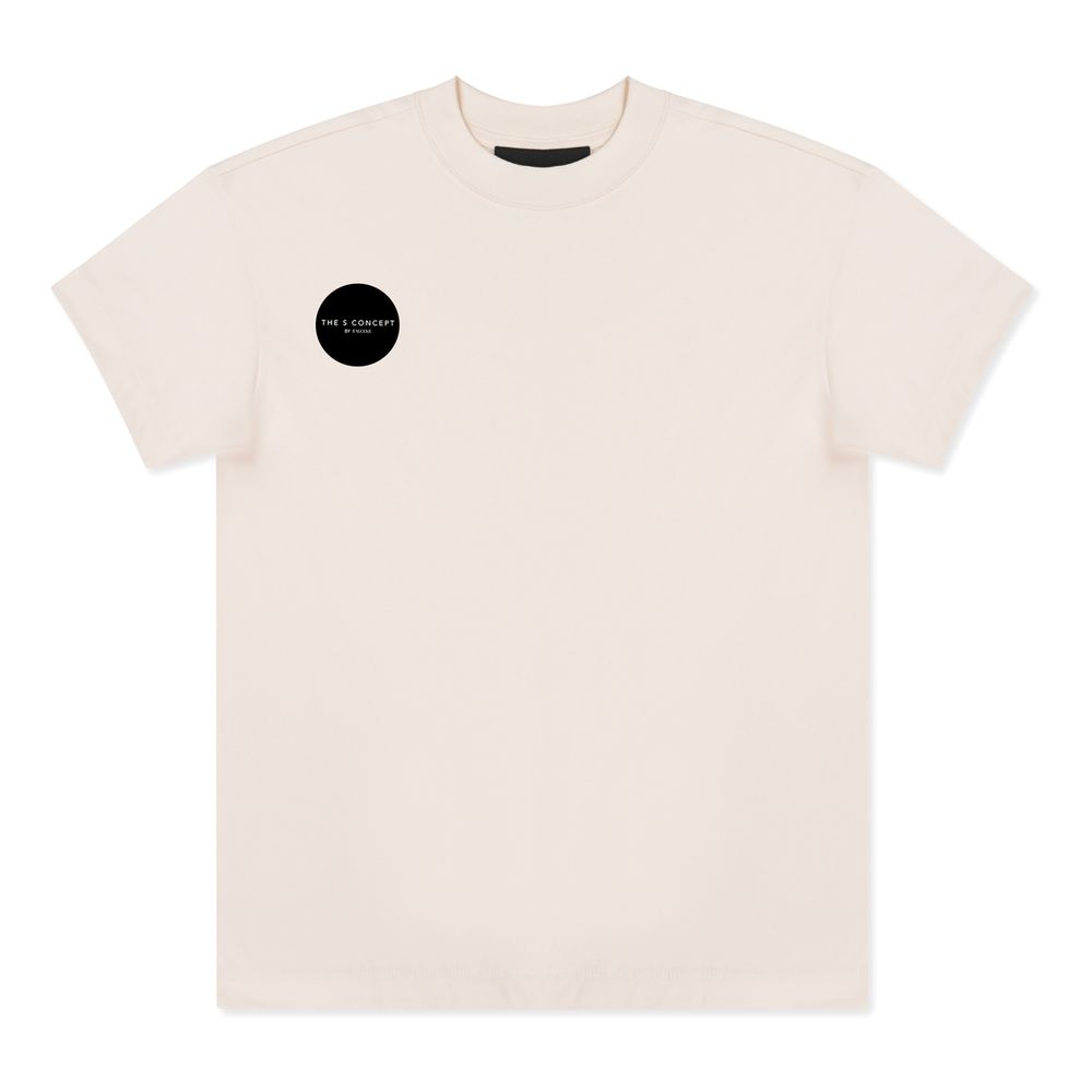 Fear of God Essential Logo T-Shirt In Jersey Off White