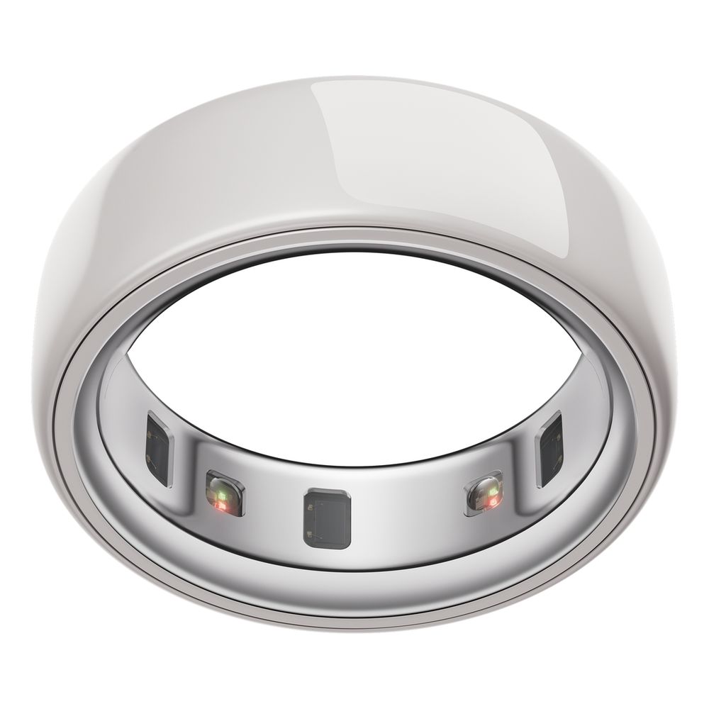 Oura Ring 4 Ceramic Smart Ring Health Activity Tracker - Cloud (Ring Size 9)