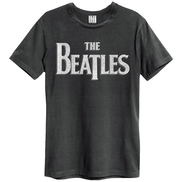 Amplified Beatles - Beatles L Logo Amplified Vintage Charcoal T-Shirt
