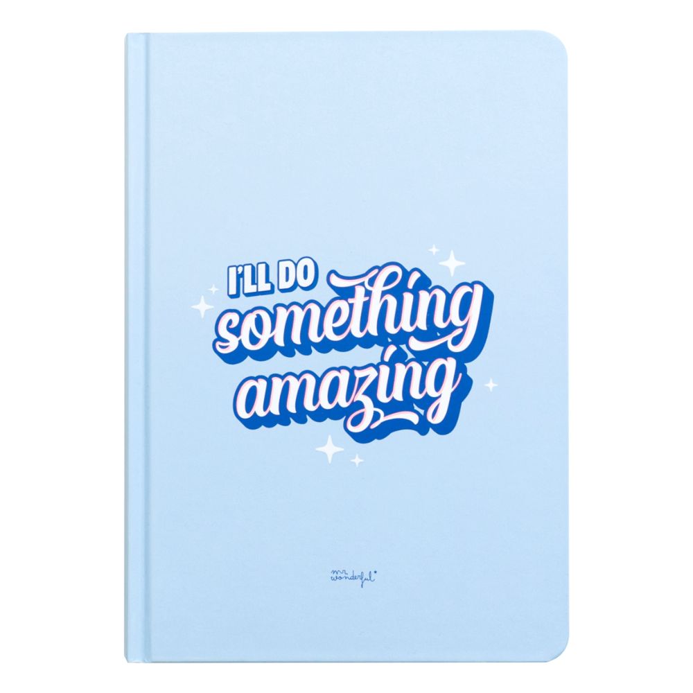 Mr. Wonderful A5 Notebook - I'Ll Do Something Amazing