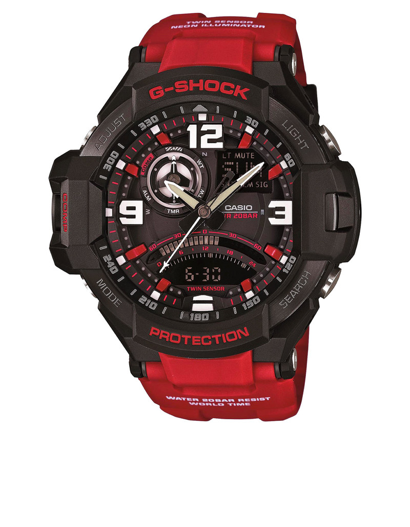 Casio G-Shock GA-1000-4BDR Analog/Digital Watch - Dark Red Casio G-Shock GA-1000-4BDR Analog/Digital Watch - Dark Red