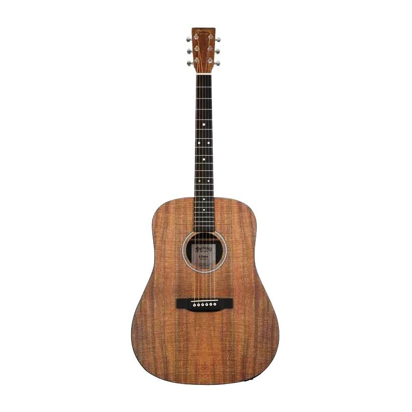 Martin D-X1E Dreadnought Acoustic-Electric Guitar - Natural Koa (Martin Gig Bag Included)