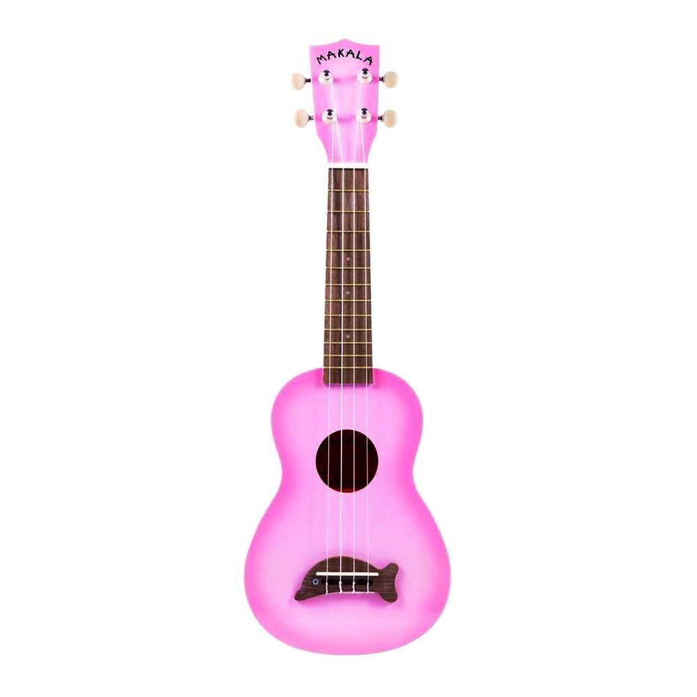 Makala Dolphin Series Soprano Ukulele - Pink Burst