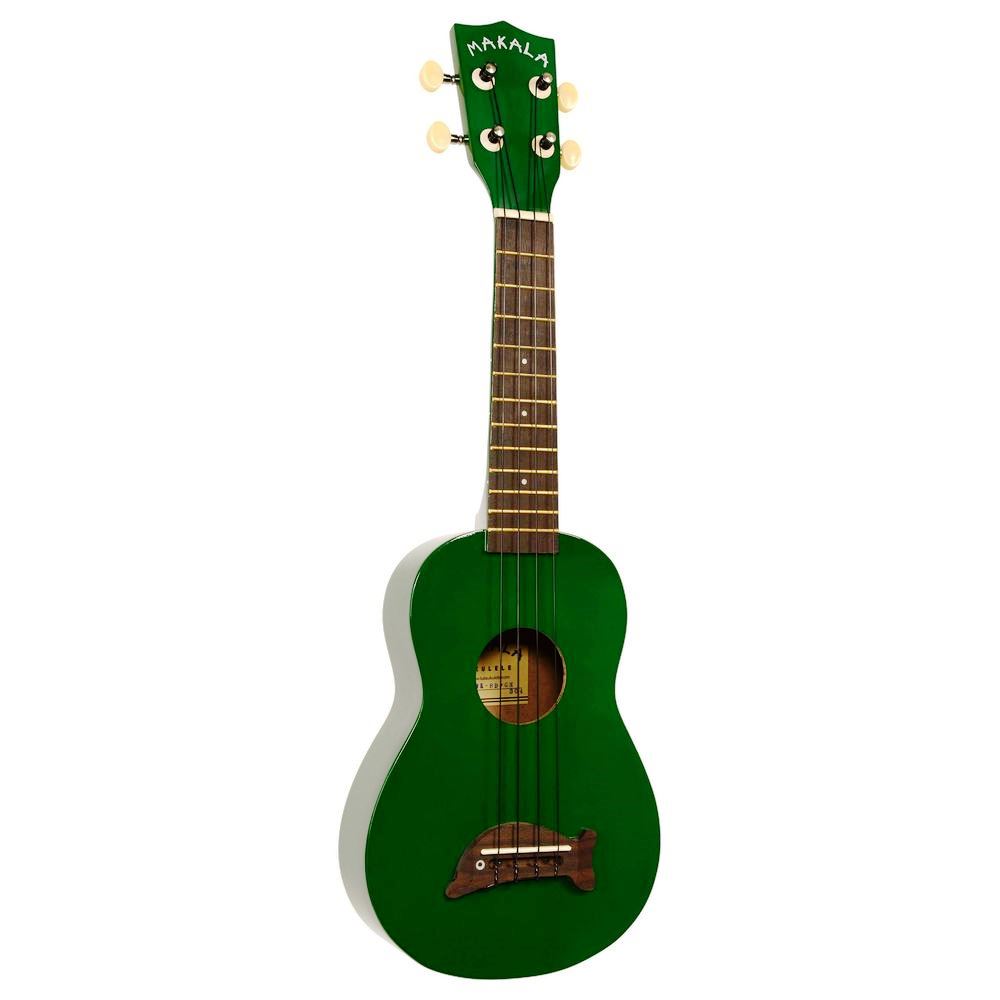 Makala Dolphin Series Soprano Ukulele (Includes Bag) - Green