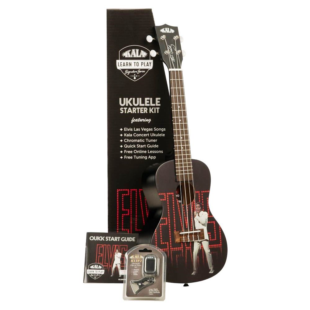 Kala Learn To Play Elvis Presley Concert Ukulele Starter Kit - Viva Las Vegas