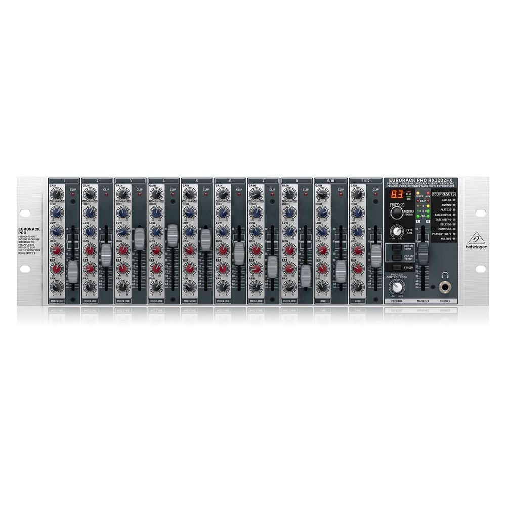 Behringer Eurorack Pro RX1202FX Rackmount Mixer with Effects