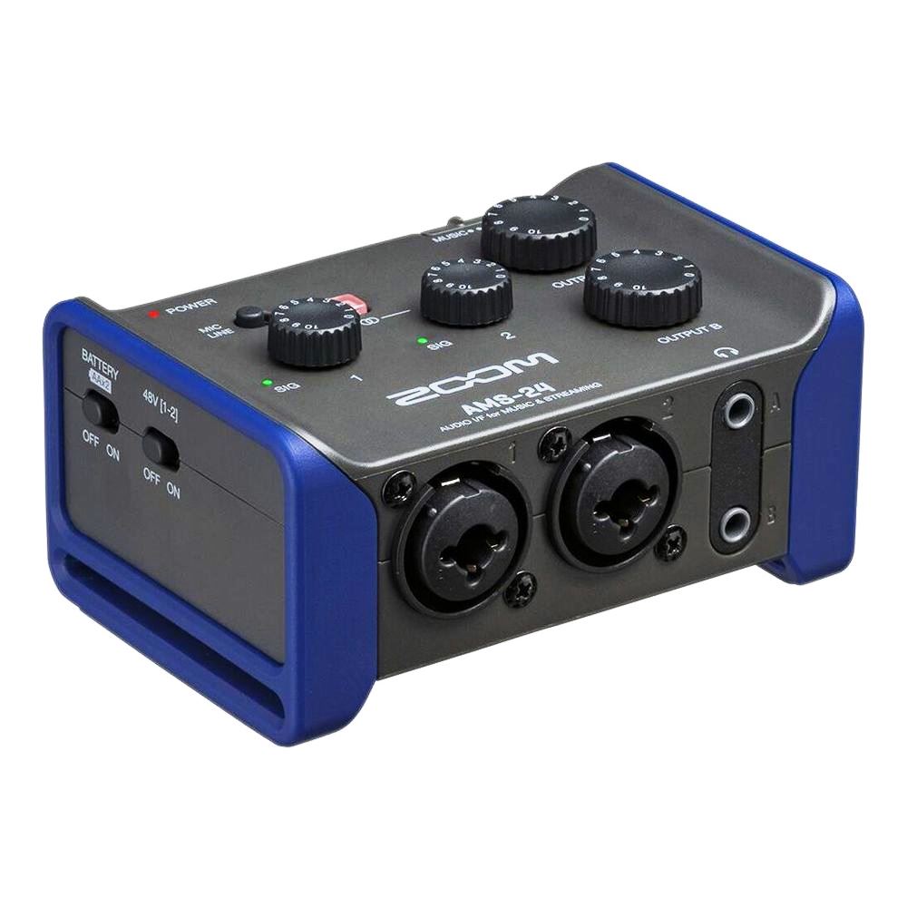 Zoom AMS-24 2x4 USB Audio Interface for Music and Streaming