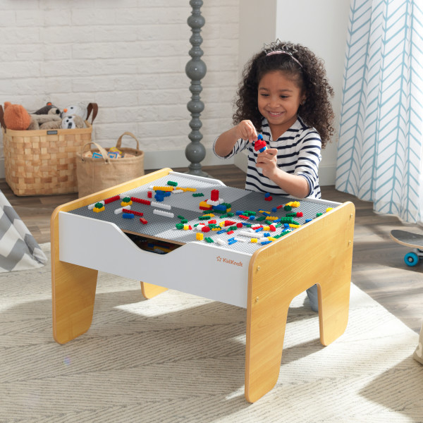 Kidkraft 2-In-1 Activity Table With Board Gray/Natural