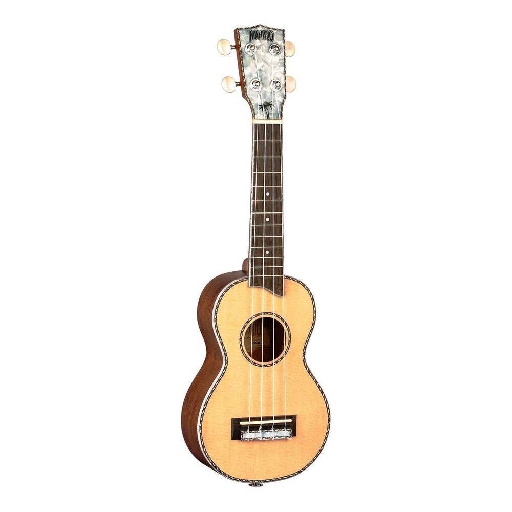 Mahalo Ukulele Soprano MP1 Pearl Series - Natural - with Bag