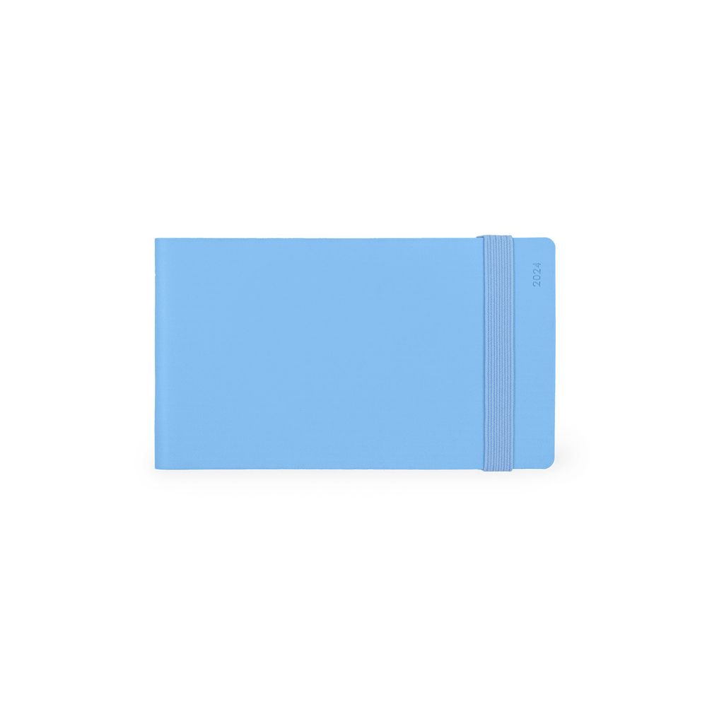 Legami 12-Month Diary - 2024 - Small Weekly Horizontal Diary - Light Blue