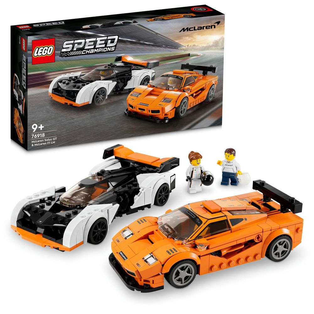 LEGO Speed Champions Mclaren Solus GT & Mclaren F1 LM 76918 (581 Pieces)