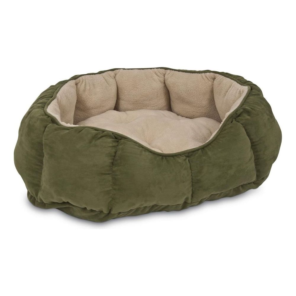 Aspen Pet 34 x 27 Overstuffed Oval Pet Lounger (Assorted - Includes 1)